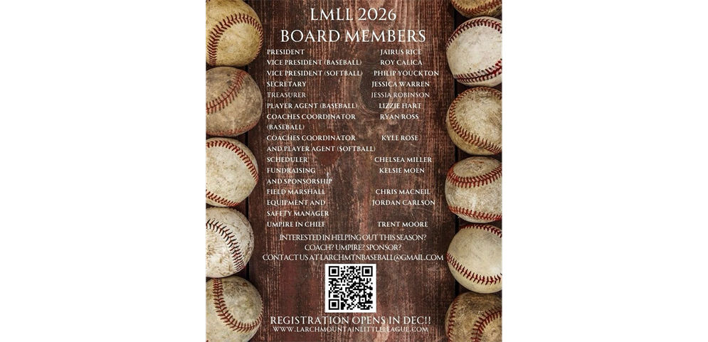 2026 LMLL Board Members
