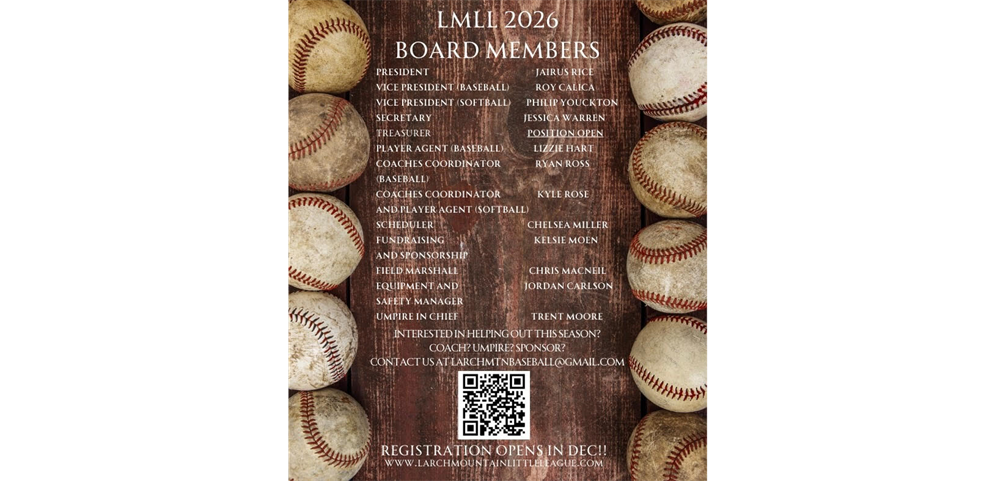 2026 LMLL Board Members