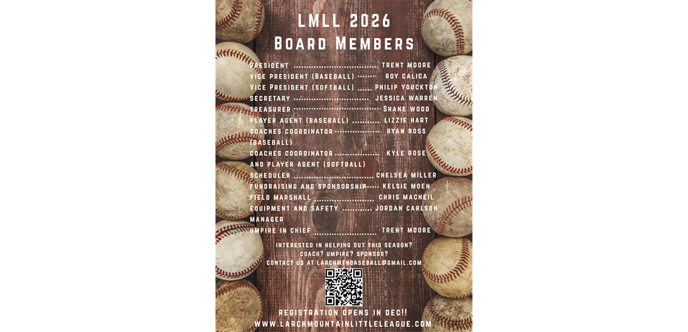 2026 LMLL Board Members